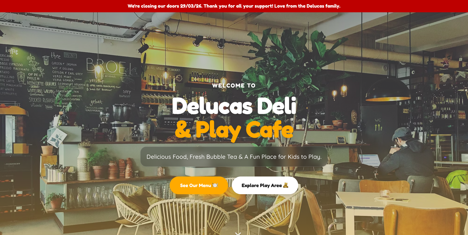 Delucas Deli project screenshot